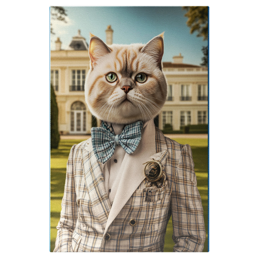  Tablou Canvas Personalizat Costum Aristocrat Cu Papion MasivMarime 40x25CM [1]