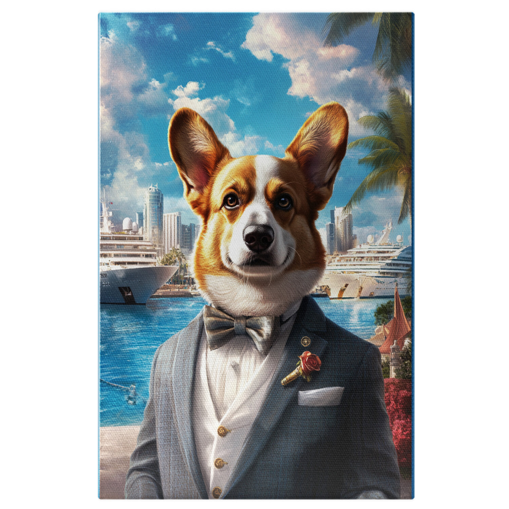  Tablou Canvas Personalizat Costum Elegant Cu Papion Pe Nave CroazierăMarime 70x50CM [1]