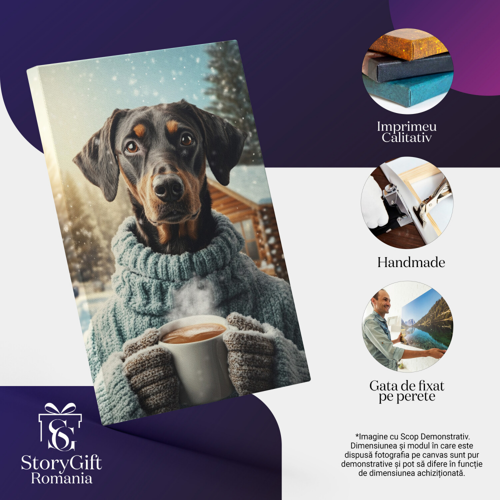 Tablou Canvas Personalizat Ținută Modernă la Polul Nord cu Geacă de Lână
Marime 40x25CM [4]