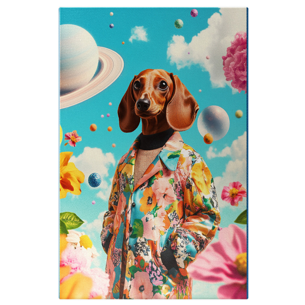 Ținută Modernă cu Pelerină Colorată și Detalii FloraleMarime 70x50CM [1]