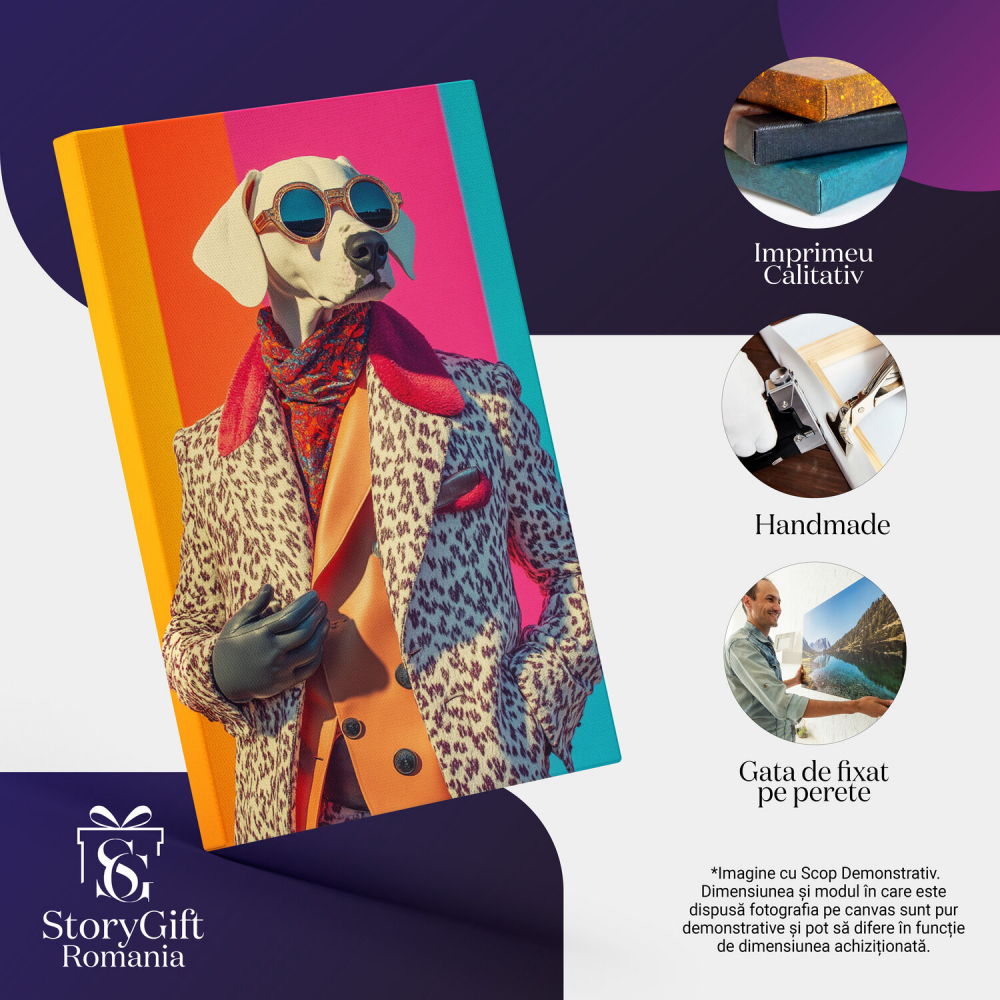 Tinuta Animal Print cu Sacou Alb și Palton Portocaliu Neon
Marime 40x25CM [4]