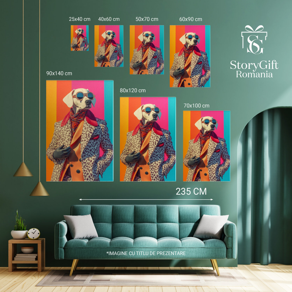 Tinuta Animal Print cu Sacou Alb și Palton Portocaliu Neon
Marime 40x25CM [6]