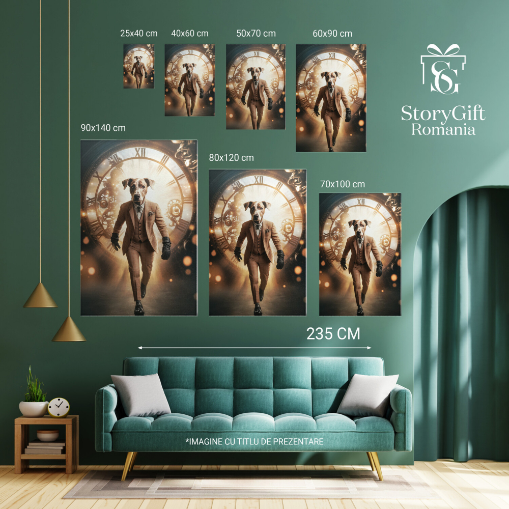 Office Style cu Costum Bej și Ceas Ilustrând Trecerea Timpului




Marime 40x25CM [6]