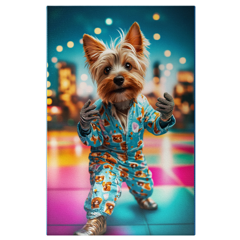  Tablou Canvas Personalizat Petrecere Pe Ringul De Dans Cu Costum AlbastruMarime 40x25CM [1]