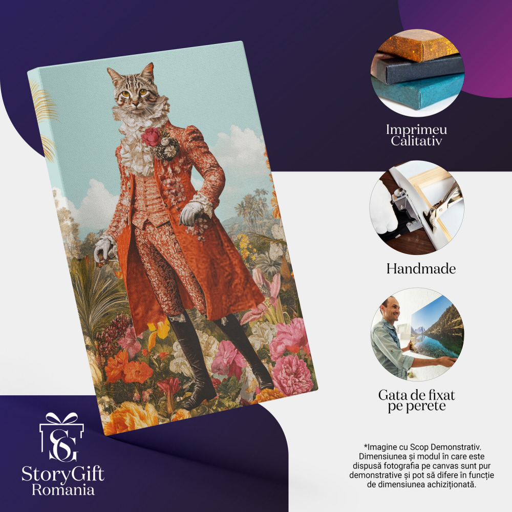 Tinuta Regală Roșie - Palton Dantelat și Cadru Vegetativ
Marime 100x70CM [4]