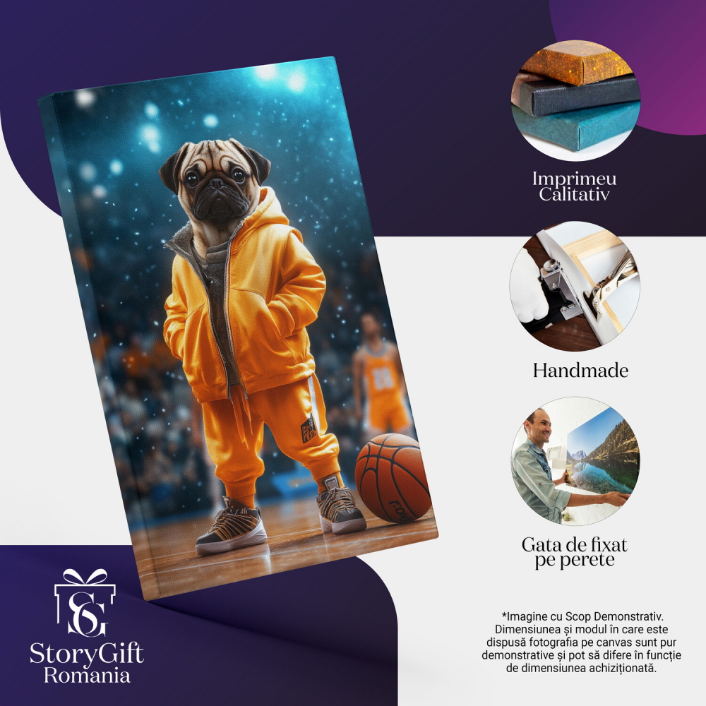  Tablou Canvas Personalizat Sportiv Pe Teren De Baschet Cu Minge Portocalie




Marime 40x25CM [4]