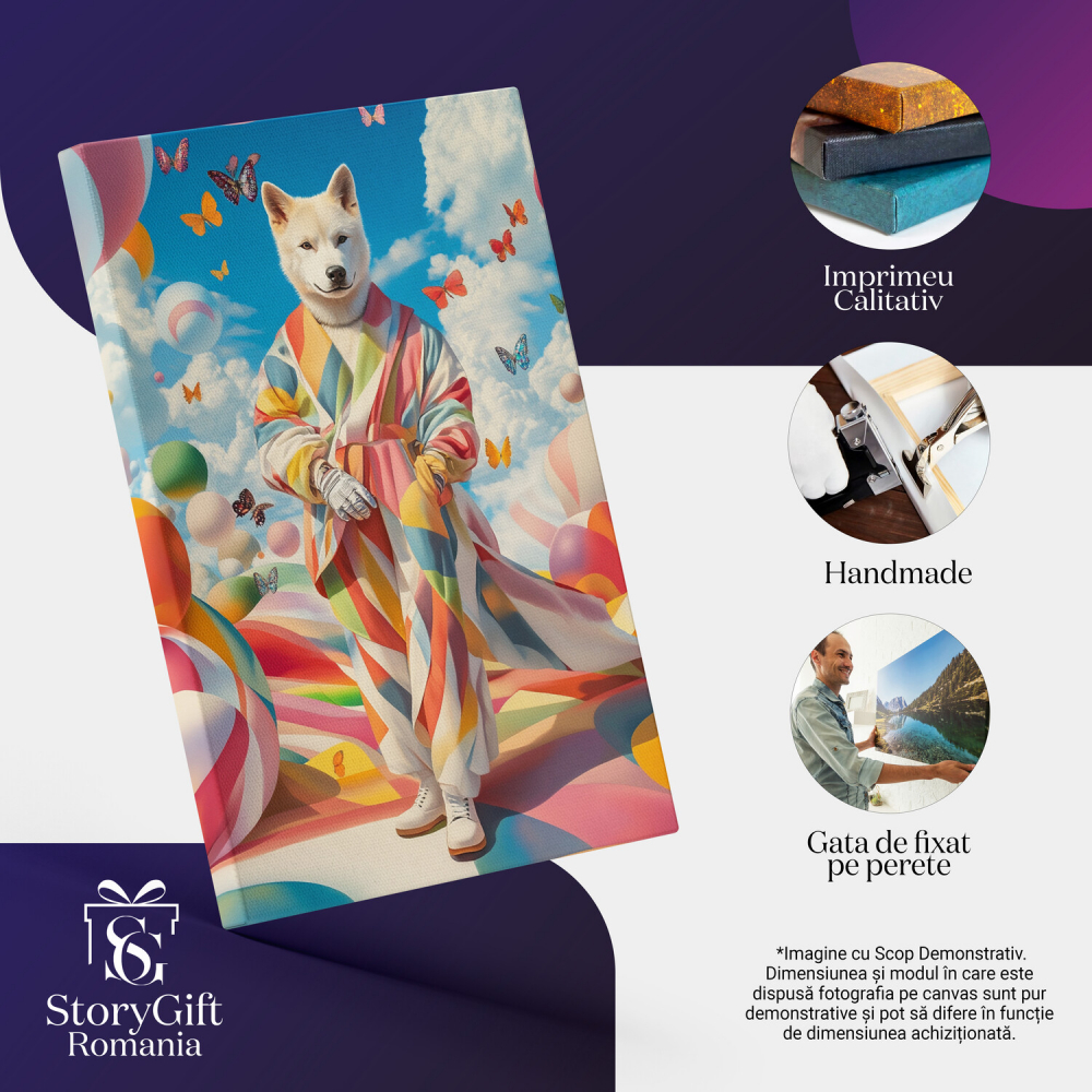 Kimono Colorat Stil Asiatic cu Fluturi și Lume Abstractă deasupra Norilor




Marime 40x25CM [4]