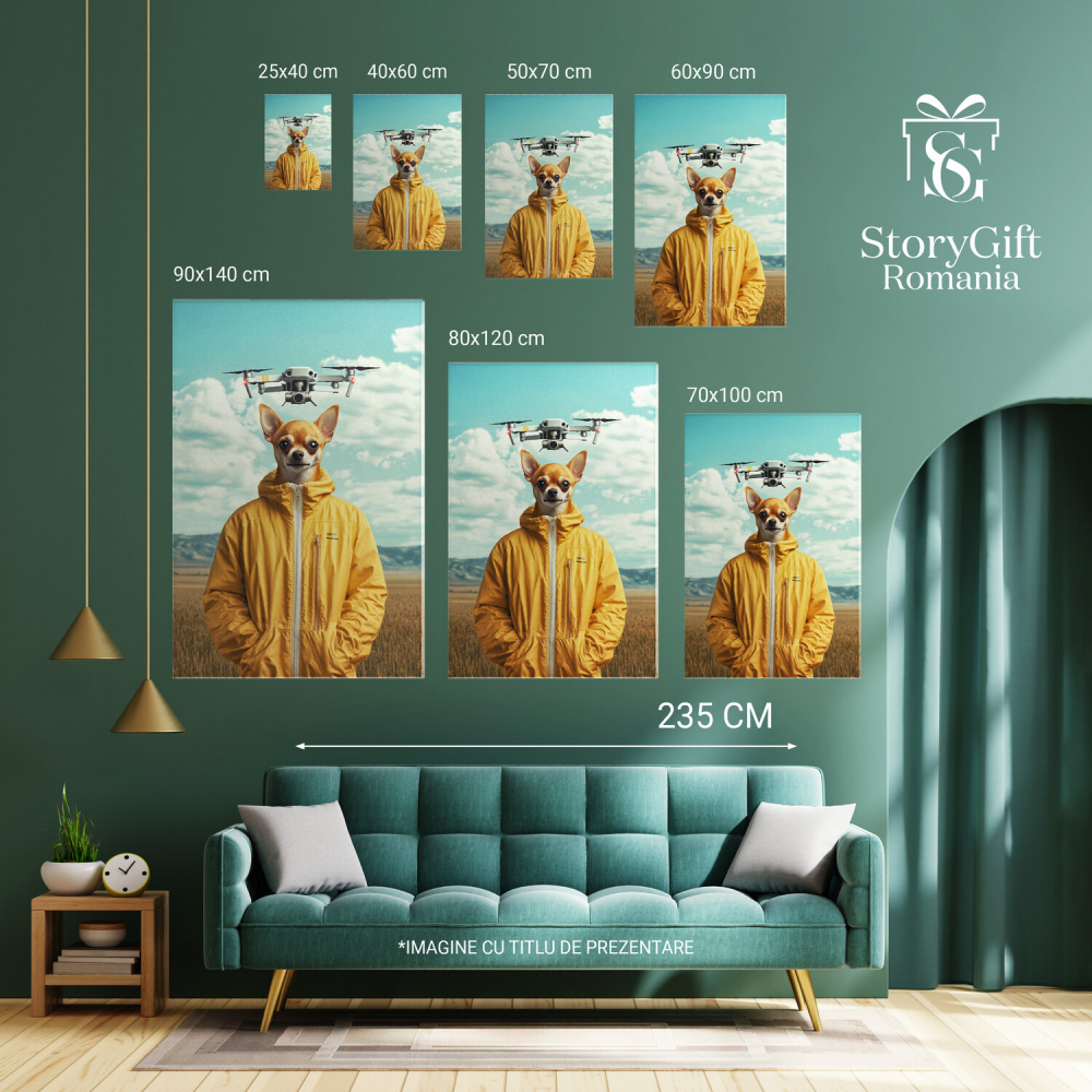 Tablou Canvas Personalizat Ținută Stradală Modernă cu Drona în Zbor
Marime 70x50CM [6]