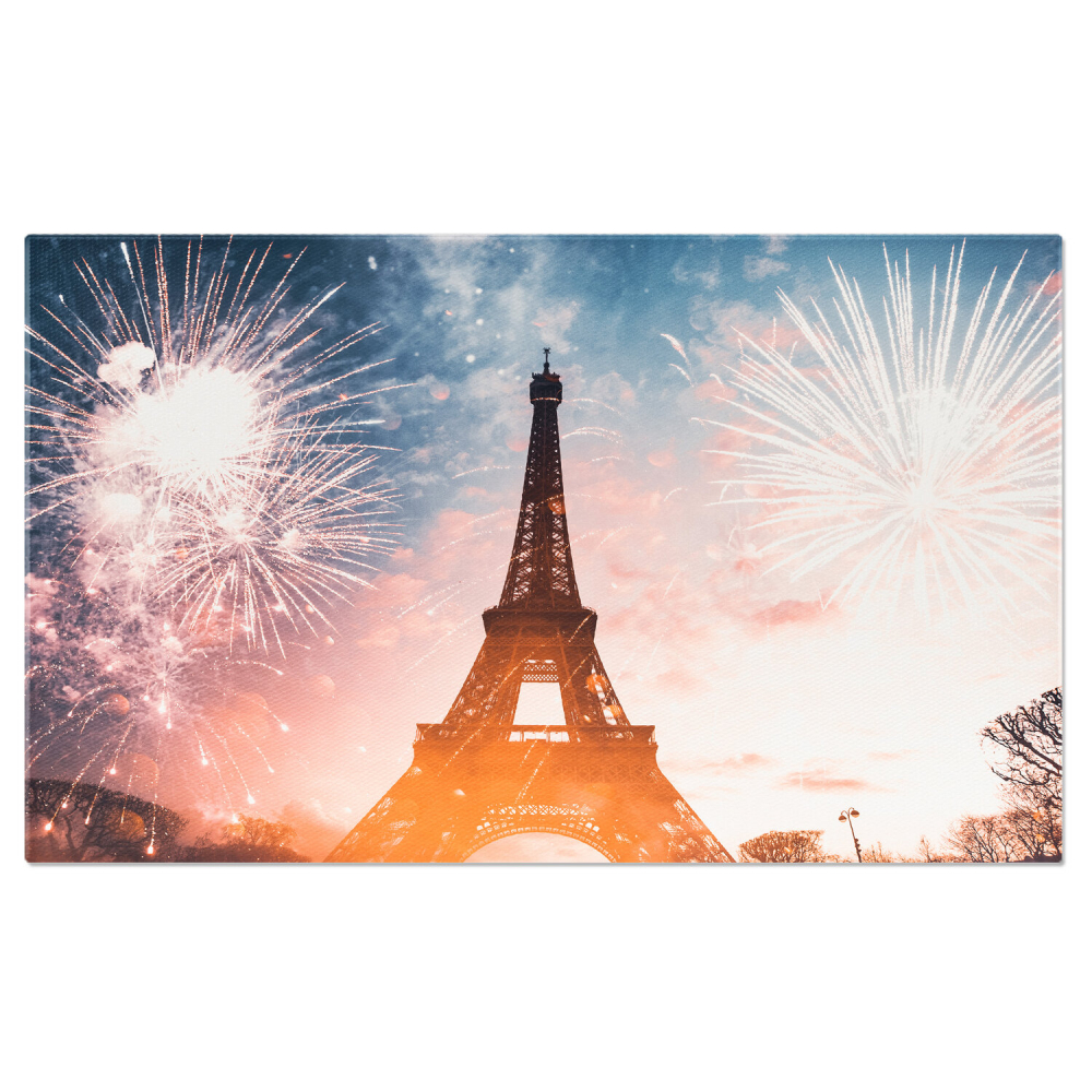 Turnul Eiffel în Noaptea cu Artificii - Magia Parisului, Marime 40x25CM [1]
