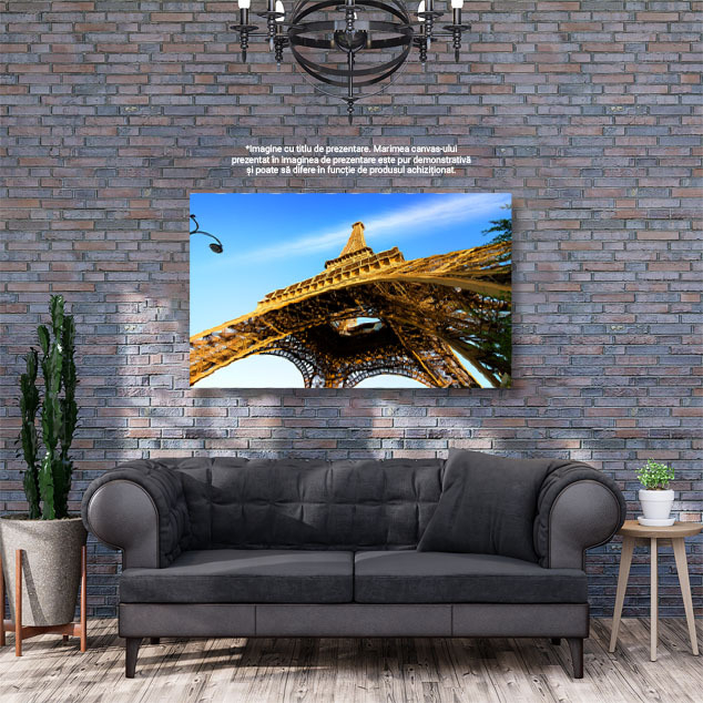 Tablou Canvas Turnul Eiffel pe Cer paris, franta, turn, eiffel, cer, albastru, clar, landmark 1761 40x25CM [3]