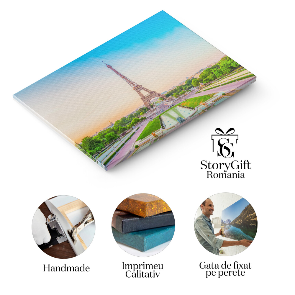 Turnul Eiffel și Trocadero - O Privire asupra Parisului, Marime 40x25CM [2]