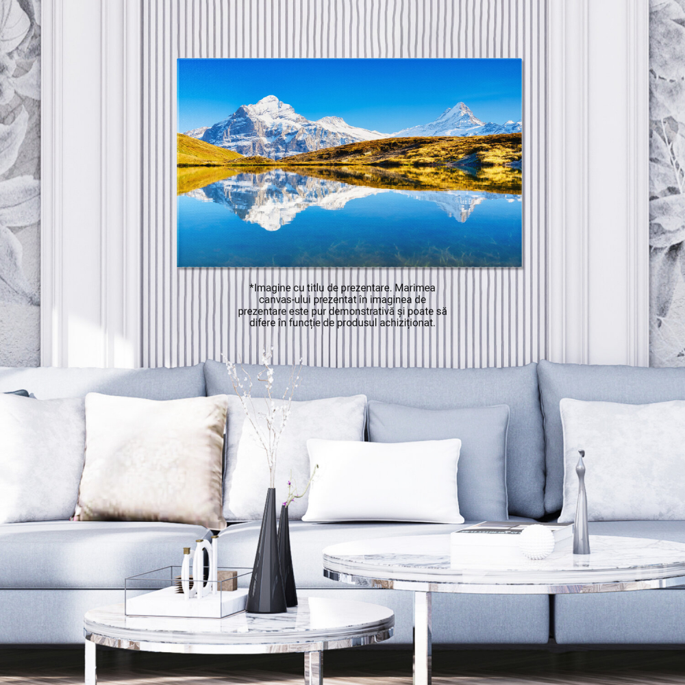 Reflecția Vârfurilor pe Lac – Oglinda Naturii, Marime 40x25CM [3]