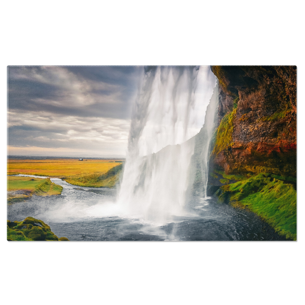 Cascada Seljalandsfoss: O Vedere Impresionantă din Islanda, Marime 40x25CM [1]