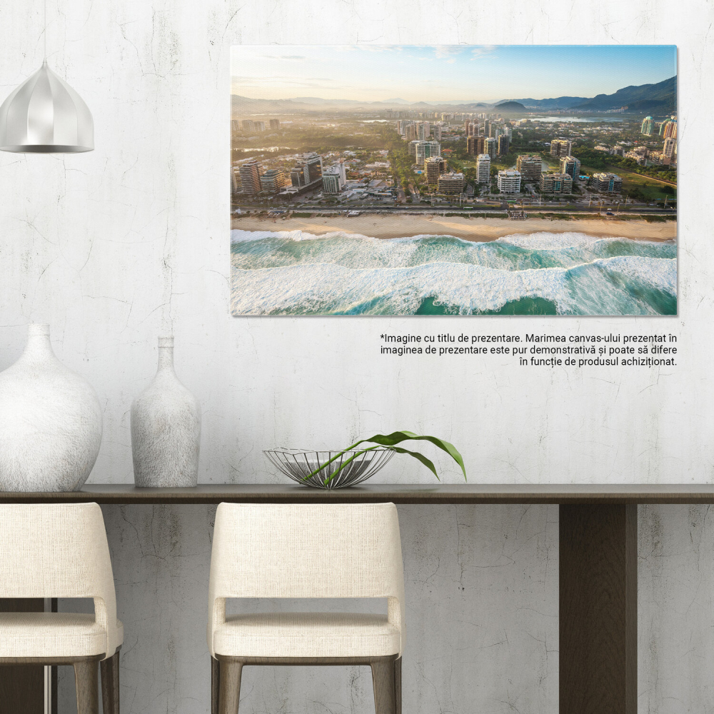 Vedere Aeriană a Barra da Tijuca, Rio de Janeiro, Marime 40x25CM [3]