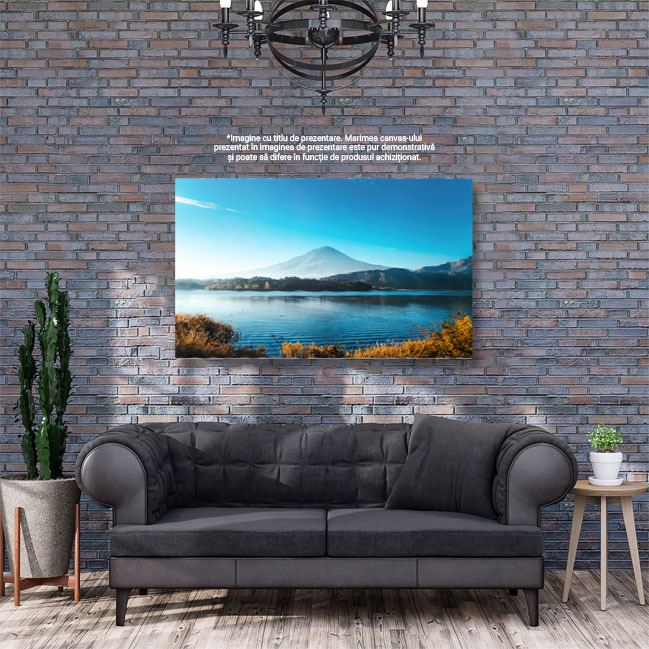 Tablou Canvas Vedere la Muntele Fuji Cel Mai Faimos Munte din Japonia, Asia, Fuji, Munte, Vedere, Faimos 2090 40x25CM [3]