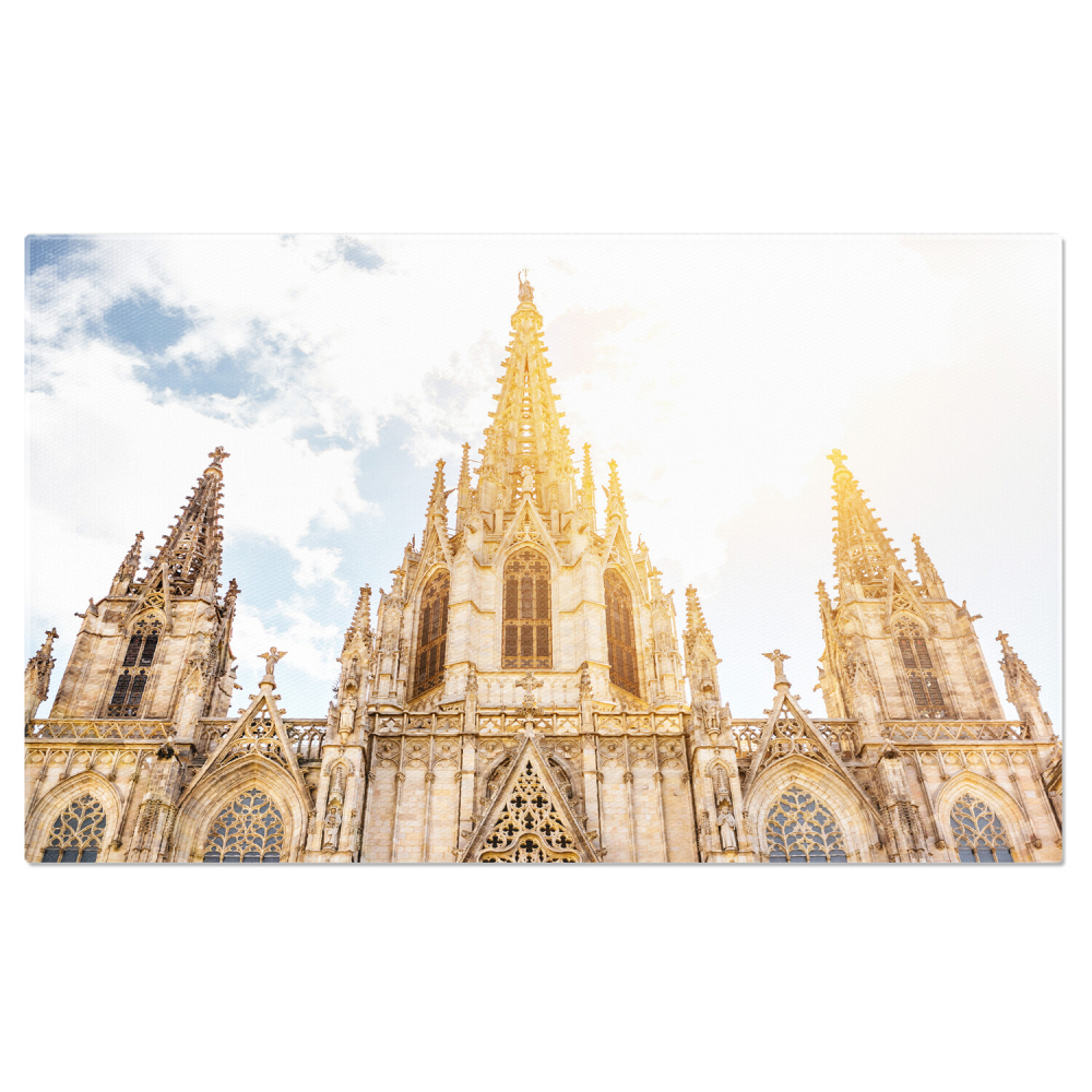 Vedere la Orasul Barcelona: Arhitectură și Viață Urbană, Marime 40x25CM [1]