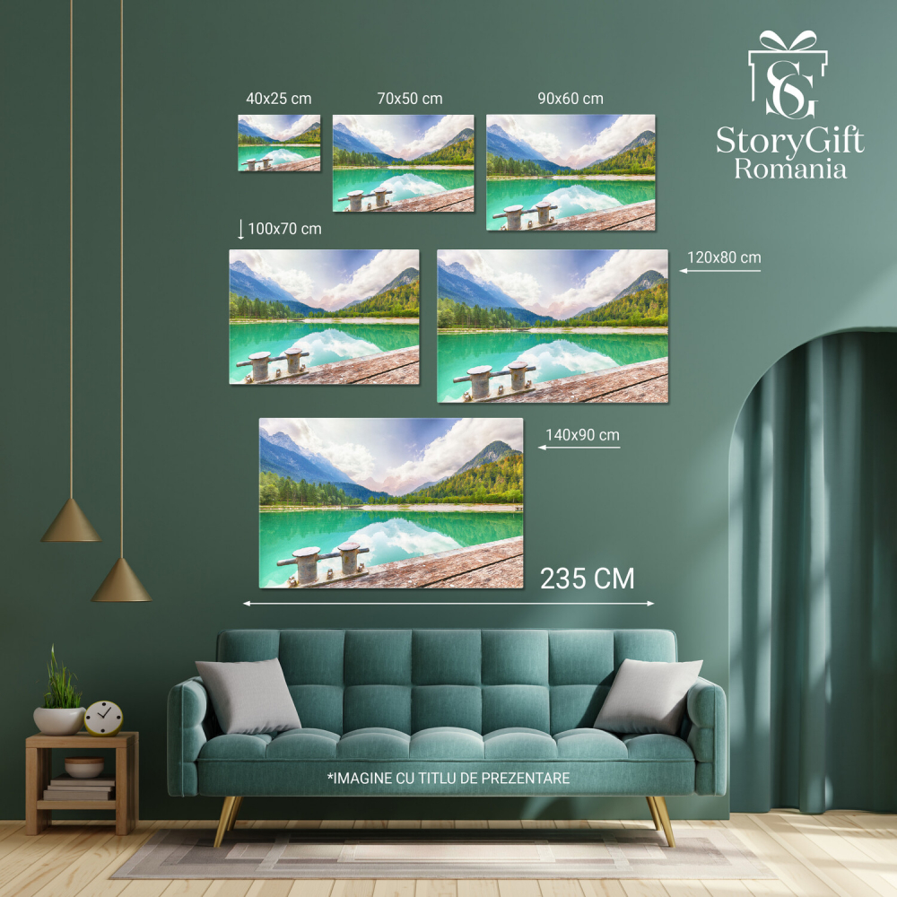 View Incredibil pe Lacul Jasna – Slovenia, Marime 40x25CM [4]
