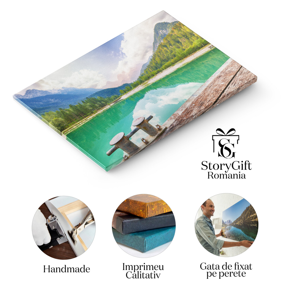 View Incredibil pe Lacul Jasna – Slovenia, Marime 40x25CM [2]