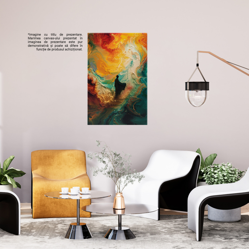 Visul Pictorului - Silueta din Mare Fantezie Cromatică, Marime 40x25CM [3]