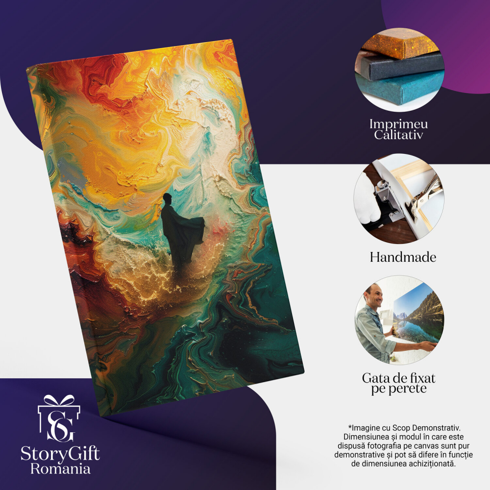 Visul Pictorului - Silueta din Mare Fantezie Cromatică, Marime 40x25CM [2]