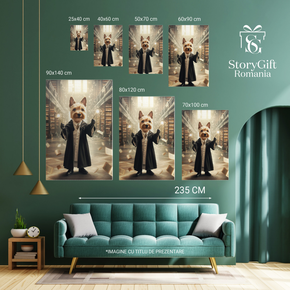 Tablou Canvas Personalizat Vrăjitor În Bibliotecă
Marime 40x25CM [6]