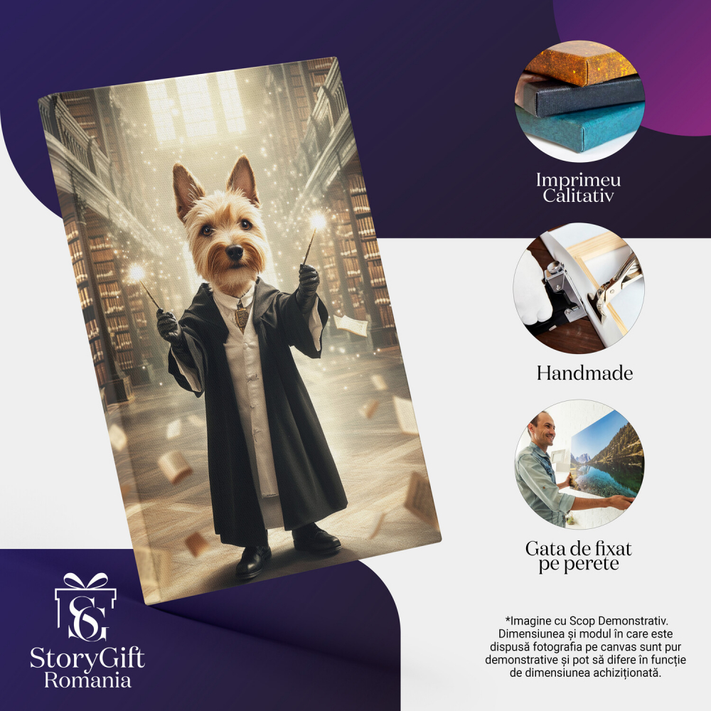 Tablou Canvas Personalizat Vrăjitor În Bibliotecă
Marime 40x25CM [4]