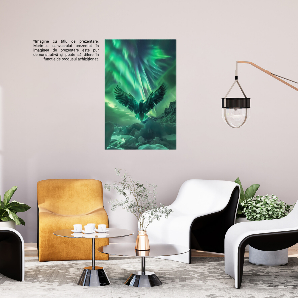 Vultur Pleşuv în Zbor cu Aripi Desfăcute, Marime 40x25CM [3]