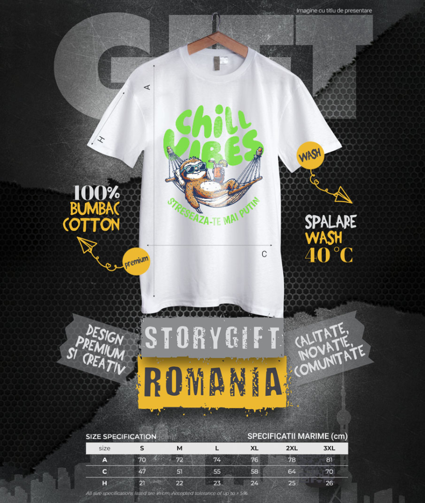 Tricou Femei, Barbati, Copii, Fata, Baiat, Unisex Personalizat "Produse personalizate pentru vacanță – Animal leneș în hamac cu ochelari de soare și cocktail rece" [4]