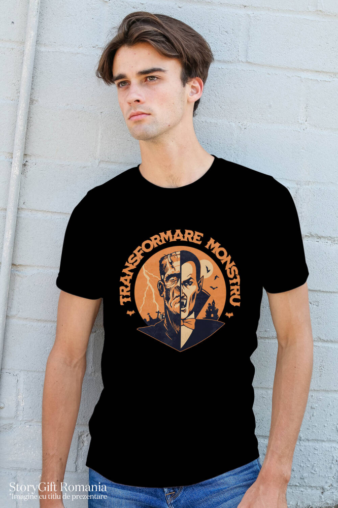 Tricou Femei, Barbati, Copii, Fata, Baiat, Unisex Personalizat Vampir și Monstru Halloween - Cadouri Personalizate cu Design Horror și Transformare [2]
