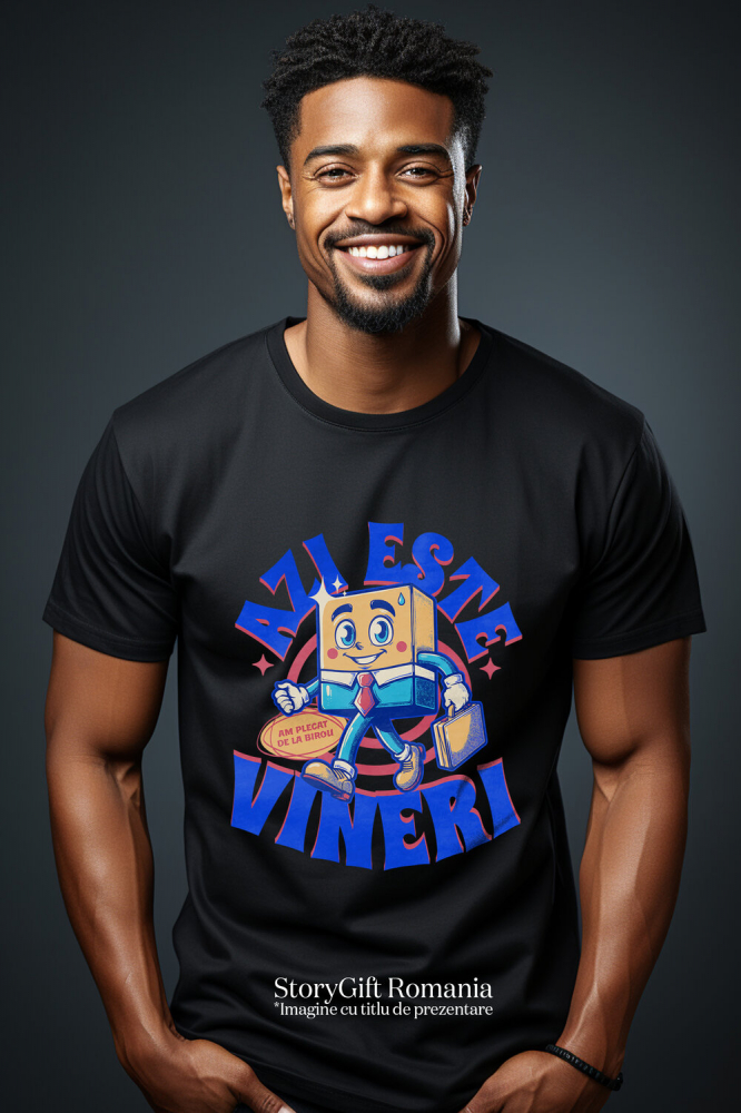 Tricou Femei, Barbati, Copii, Fata, Baiat, Unisex Personalizat Animație Veselă în Costum Elegant – Cravată, Servietă și Viața de Birou [2]