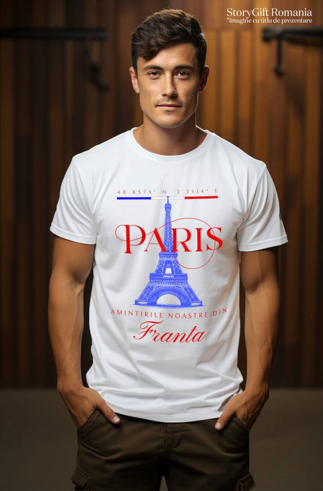 Tricou Femei, Barbati, Copii, Fata, Baiat, Unisex Personalizat Tricou Personalizat Paris - „Amintirile Noastre” | Cadouri pentru Călători [2]