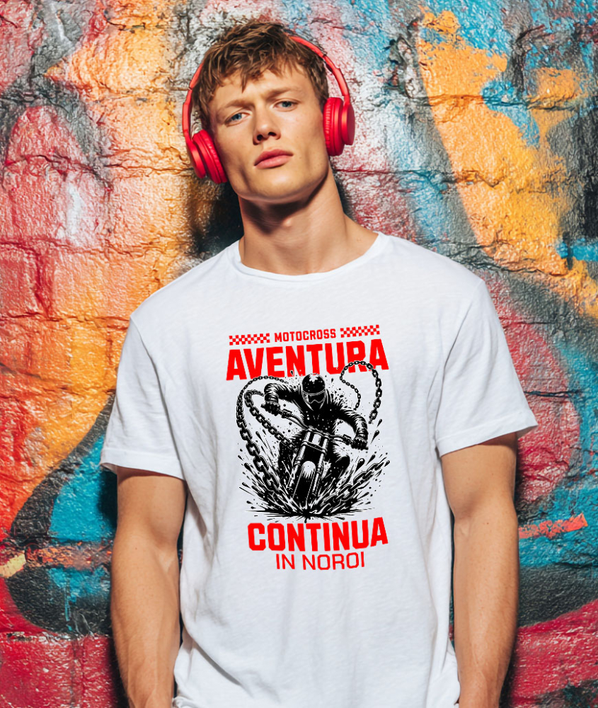 Tricou Femei, Barbati, Copii, Fata, Baiat, Unisex Personalizat Bărbat Pe Motor – Aventura și Adrenalina Motocicliștilor [2]