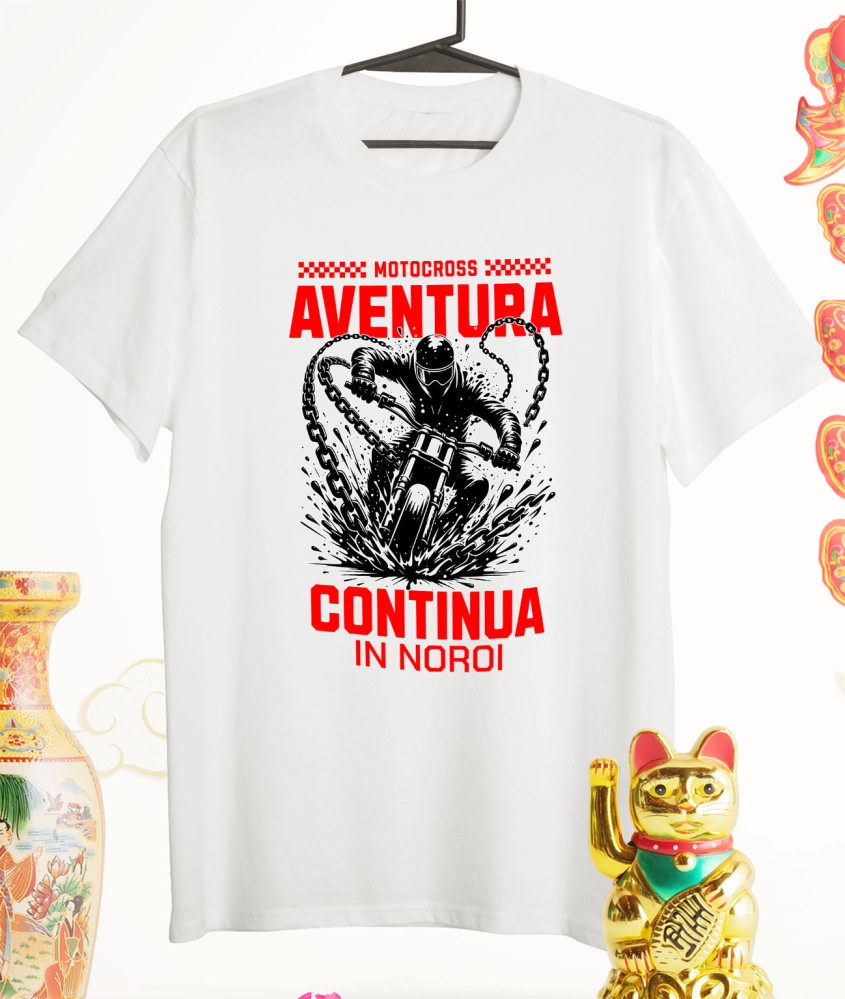 Tricou Femei, Barbati, Copii, Fata, Baiat, Unisex Personalizat Bărbat Pe Motor – Aventura și Adrenalina Motocicliștilor [3]