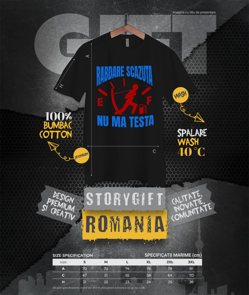 Tricou Femei, Barbati, Copii, Fata, Baiat, Unisex Personalizat Semn Bord – Bărbat Tragând Sfoara la Nivelul Combustibilului Scăzut [4]