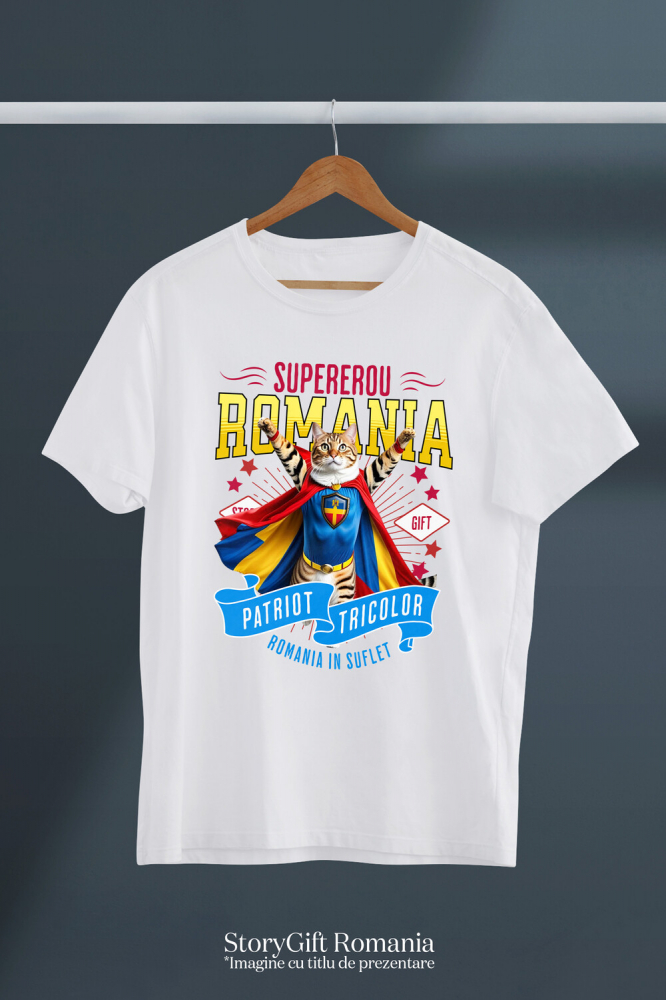 Tricou Femei, Barbati, Copii, Fata, Baiat, Unisex Personalizat Pisica Bengal în Costum de Căpitan România – Cadou Personalizat Unic pentru Iubitorii de Pisici [3]