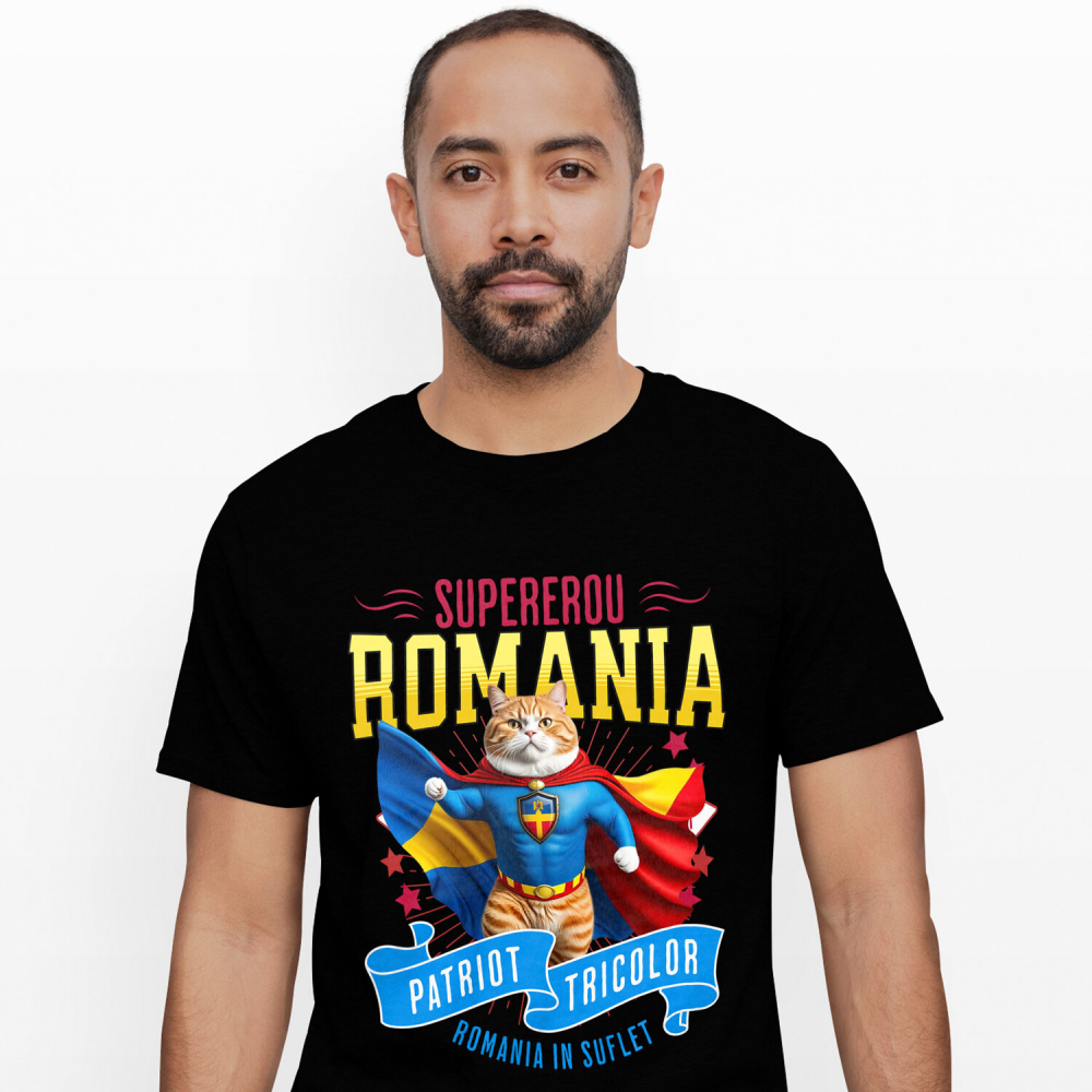 Tricou Femei, Barbati, Copii, Fata, Baiat, Unisex Personalizat Pisică Birman în Costum de Căpitan România – Cadou Personalizat pentru Iubitorii de Pisici [1]