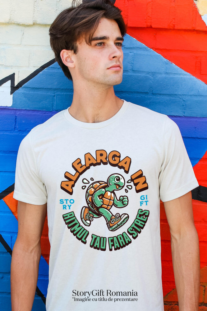 Tricou Femei, Barbati, Copii, Fata, Baiat, Unisex Personalizat Broască Țestoasă Alergare – Umor și Motivație Sportivă [2]