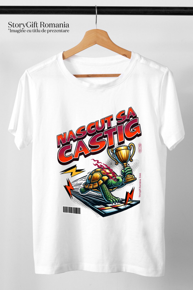 Tricou Femei, Barbati, Copii, Fata, Baiat, Unisex Personalizat broască țestoasă, cursă de broaște, trofeu campion, testudo câștigător, design amuzant curse, tricou personalizat țestoasă, cadou sportiv haios, țestoasă victorioasă, competiție amuzantă, viteză și răbdare [3]