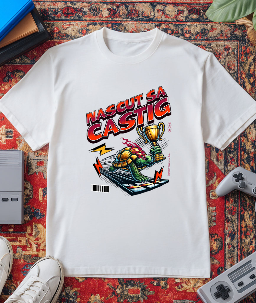 Tricou Femei, Barbati, Copii, Fata, Baiat, Unisex Personalizat broască țestoasă, cursă de broaște, trofeu campion, testudo câștigător, design amuzant curse, tricou personalizat țestoasă, cadou sportiv haios, țestoasă victorioasă, competiție amuzantă, viteză și răbdare [3]