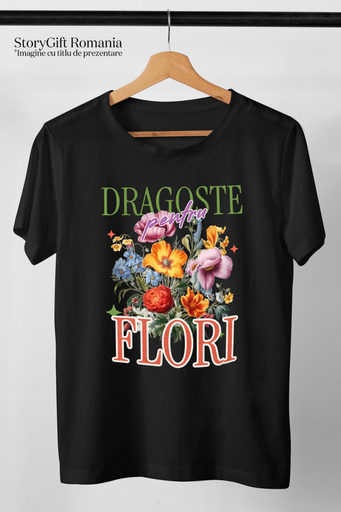 Tricou Femei, Barbati, Copii, Fata, Baiat, Unisex Personalizat Buchet de Flori Colorate „Dragoste pentru Flori și Natură” | Cadou Floral pentru Cei Dragi [3]