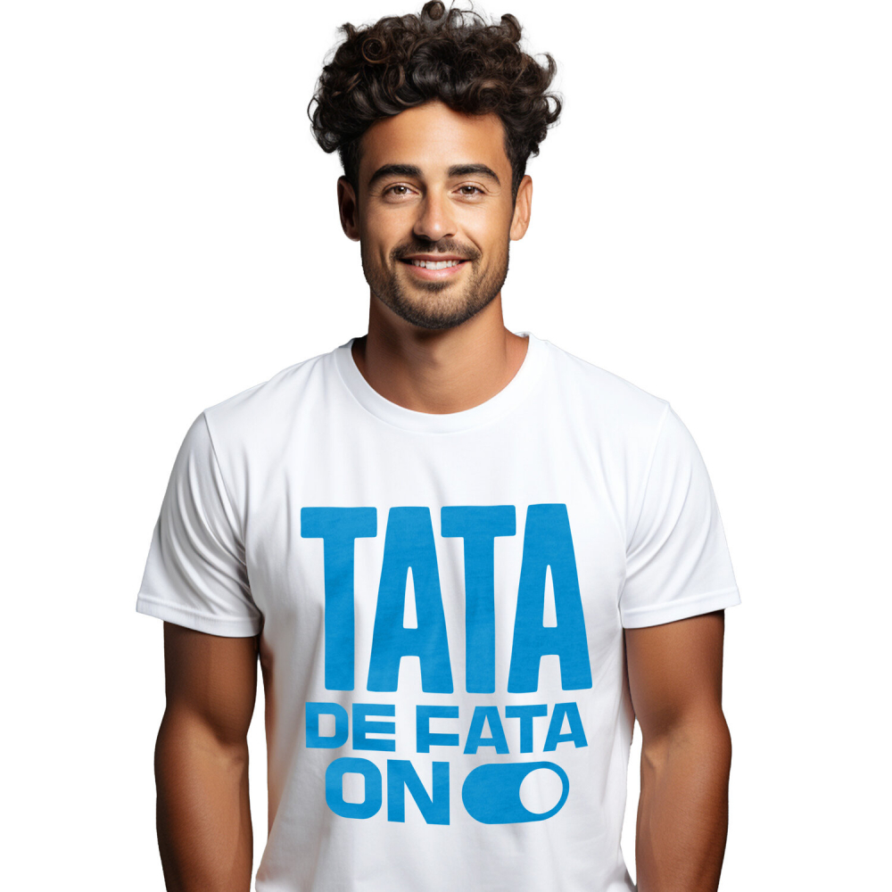 Tricou Femei, Barbati, Copii, Fata, Baiat, Unisex Personalizat Cadouri Personalizate Tata și Fiica | Buton ON/OFF Iubire, Mesaje de Iubire și Familie [1]