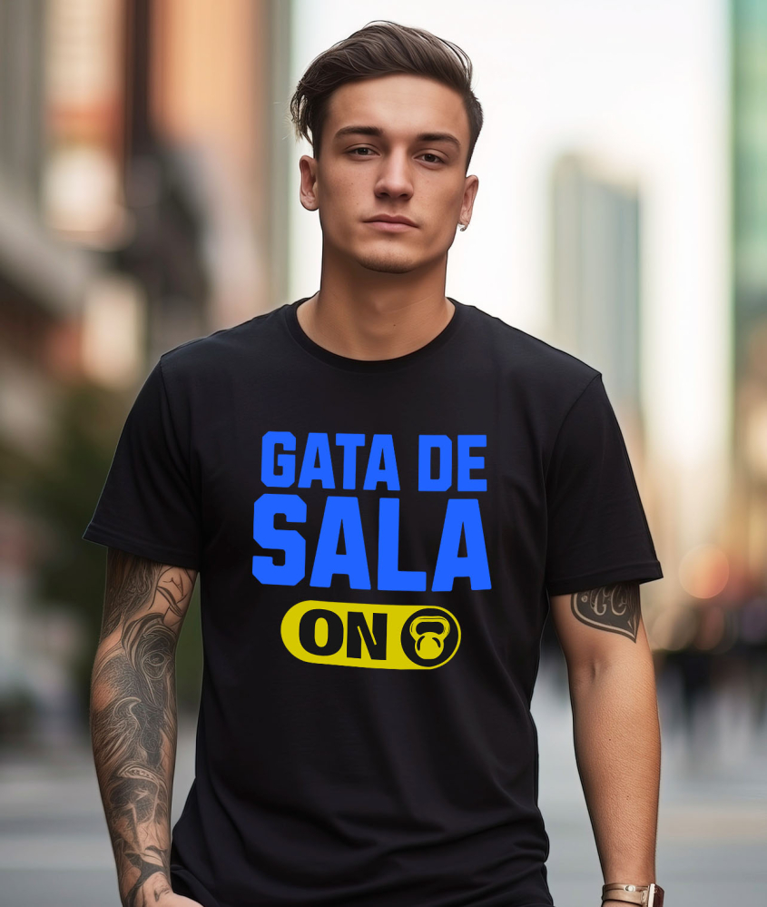 Tricou Femei, Barbati, Copii, Fata, Baiat, Unisex Personalizat Buton ON OFF Gantera Sport Motivational - Cadouri Personalizate pentru Familie, Copii și Tati [2]