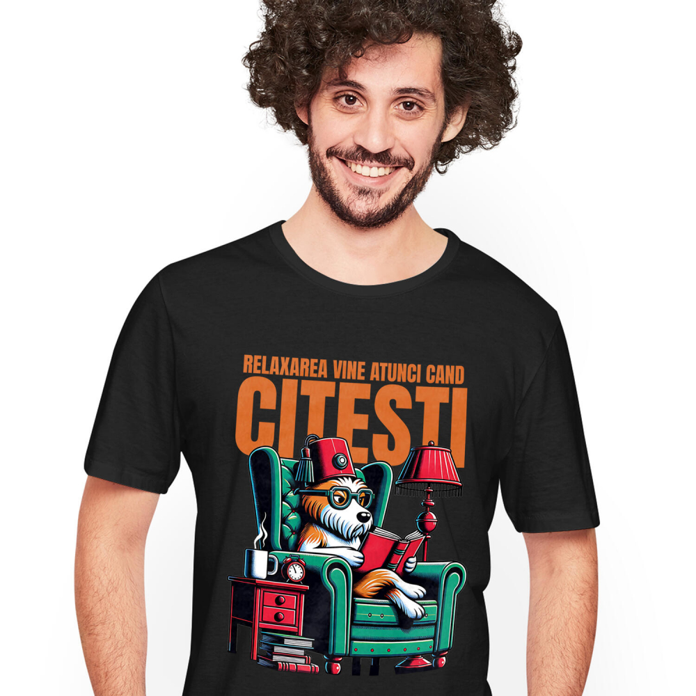 Tricou Femei, Barbati, Copii, Fata, Baiat, Unisex Personalizat „Câine Artist Tablou Canvas – Artistul Casei La Cerere – Pictură Personalizată Perete” [1]