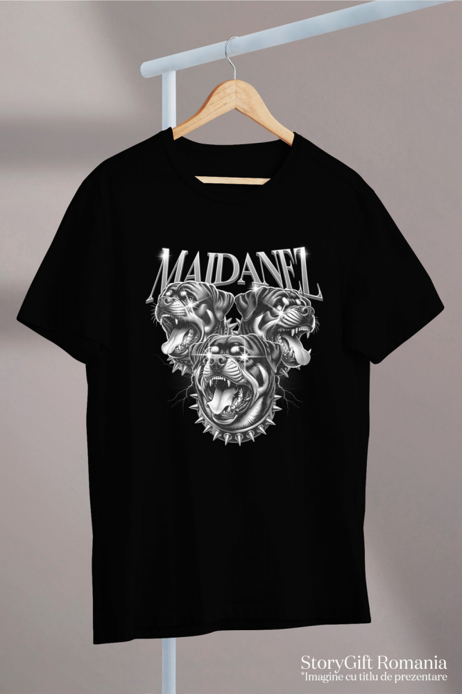 Tricou Femei, Barbati, Copii, Fata, Baiat, Unisex Personalizat Maidanez – Tricou Personalizat cu Câini Furioși și Ochi Strălucitori [3]