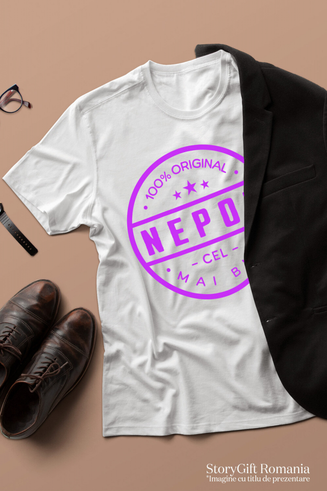 Tricou Femei, Barbati, Copii, Fata, Baiat, Unisex Personalizat Premiu Personalizat „100% Original” pentru Cel Mai Bun Nepot | Cadou Familie [3]