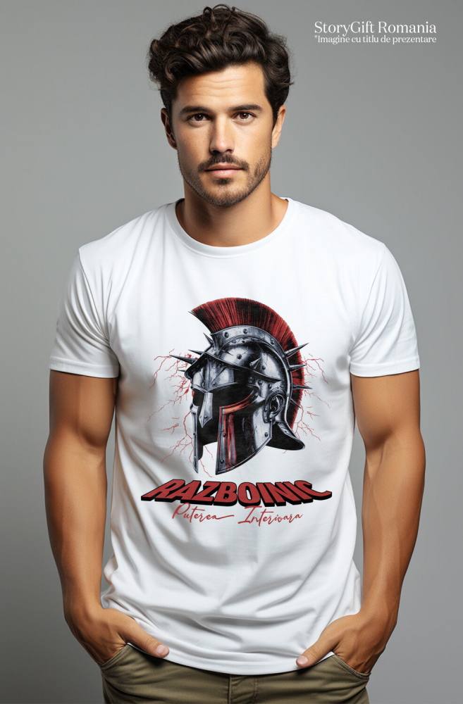 Tricou Femei, Barbati, Copii, Fata, Baiat, Unisex Personalizat Coif de războinic – Puterea Interioară și Mentalitatea de Luptător [2]