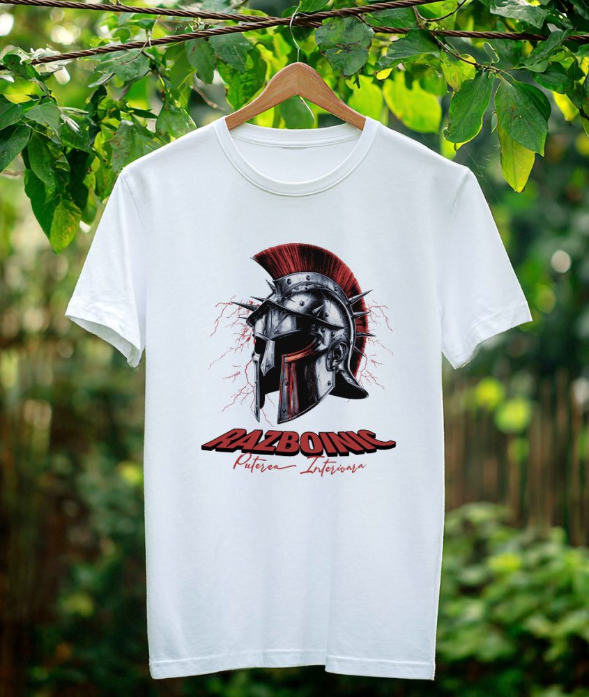 Tricou Femei, Barbati, Copii, Fata, Baiat, Unisex Personalizat Coif de războinic – Puterea Interioară și Mentalitatea de Luptător [3]