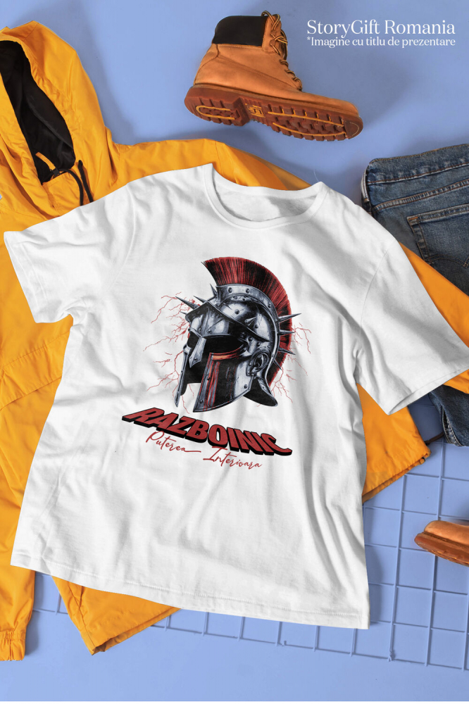 Tricou Femei, Barbati, Copii, Fata, Baiat, Unisex Personalizat Coif de războinic – Puterea Interioară și Mentalitatea de Luptător [3]