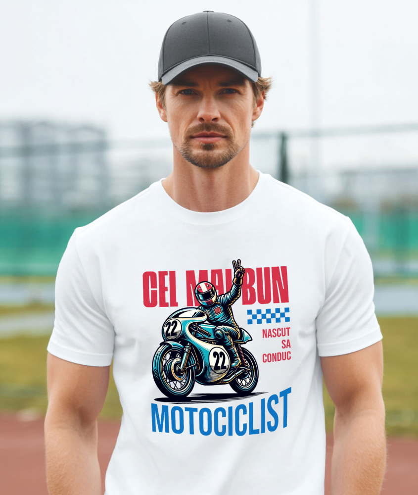 Tricou Femei, Barbati, Copii, Fata, Baiat, Unisex Personalizat Conducător Profesionist de Motocicletă – Curse, Sport și Pasiune [2]
