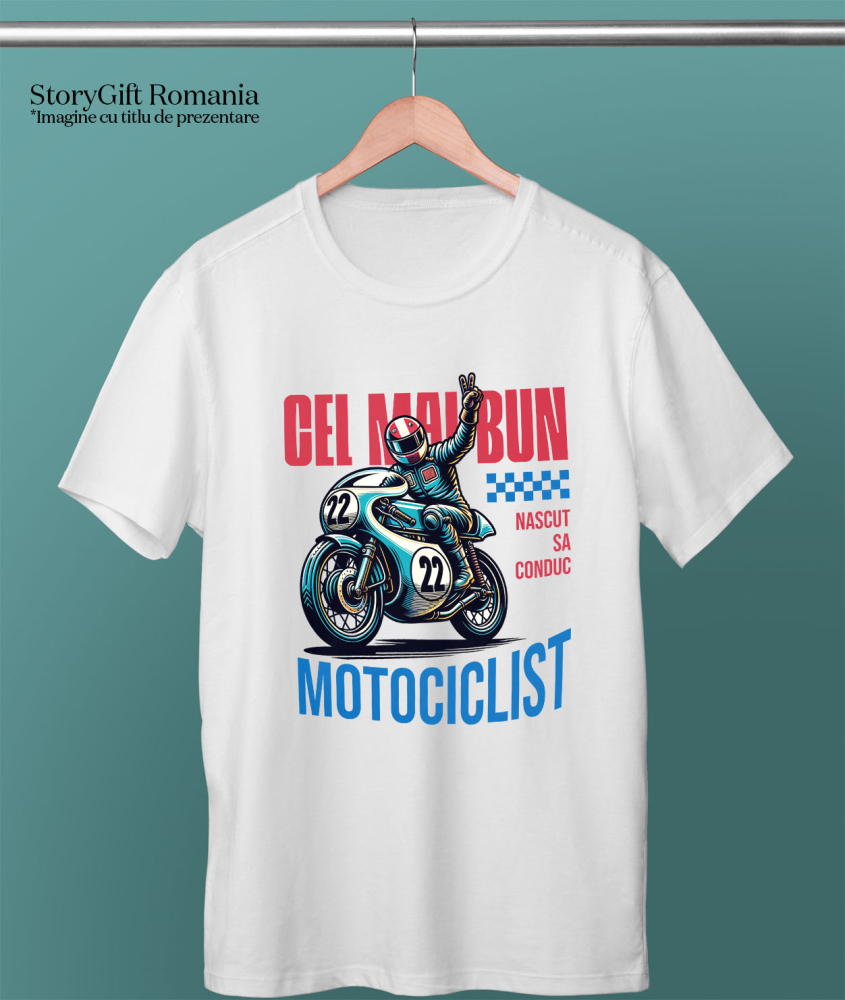Tricou Femei, Barbati, Copii, Fata, Baiat, Unisex Personalizat Conducător Profesionist de Motocicletă – Curse, Sport și Pasiune [3]